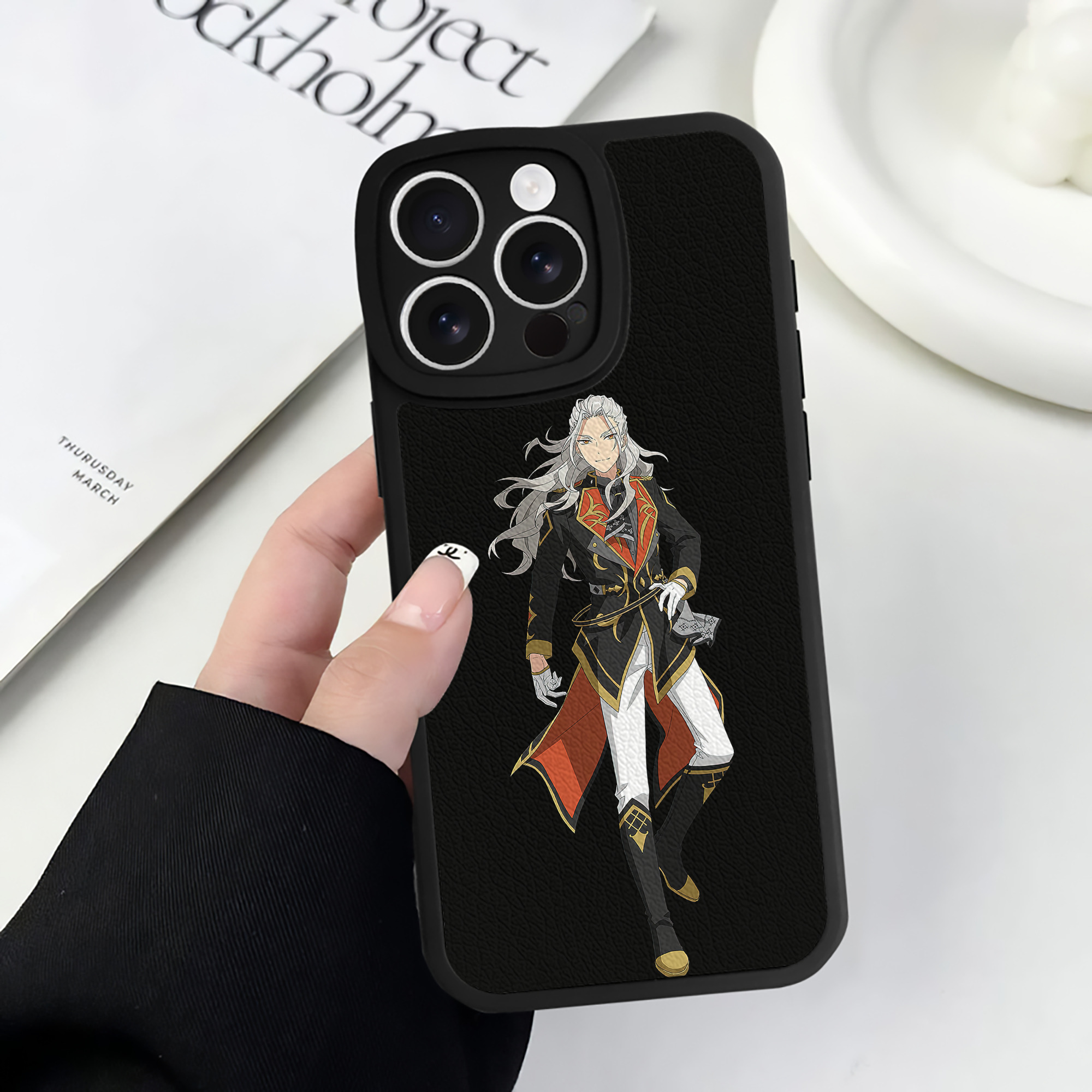 （画像用） あんさんぶるスターズ! Ensemble Stars 【iPhone 16シリーズ対応】シリコンスマホケース（レザー調） 材質：シリコン